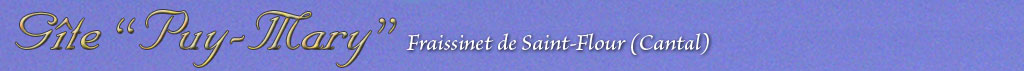 Gîte Puy-Mary à Saint-Flour