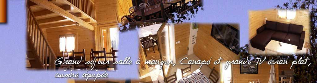 Location de vacances 13 personnes, Saint-Flour (Cantal) : grand séjour, salle à manger, cuisine, grande TV écran plat, WI-FI